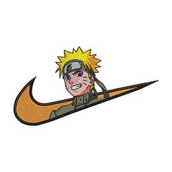 naruto smile nike nike embroidery design, naruto embroidery, nike design, anime design, anime shirt, digital download