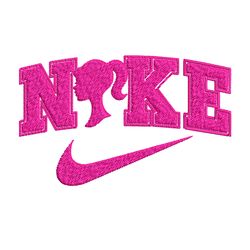 nike barbie embroidery design, logo embroidery, embroidery file, logo design, logo shirt, digital download.