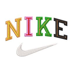 nike color embroidery design, nike embroidery, nike design, embroidery shirt, embroidery file, digital download