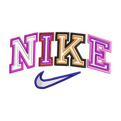 nike color embroidery design, nike embroidery, nike design, embroidery shirt, embroidery file,digital download