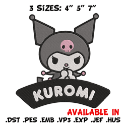 kuromi logo embroidery design, hello kitty embroidery, embroidery file, anime embroidery, anime shirt, digital download