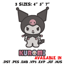 kuromi logo embroidery design, hello kitty embroidery, embroidery file,anime embroidery, anime shirt, digital download