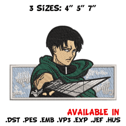 levi swords embroidery design, attack on titan embroidery, anime design, embroidery file, anime shirt, digital download