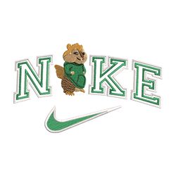 beaver nike embroidery design, beaver embroidery, nike design, animal shirt, embroidery shirt, instant download