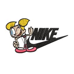 bubbles cartoon nike embroidery design, bubbles cartoon embroidery, nike design, embroidery file, instant download.