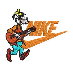 goofy nike embroidery design, disney cartoon embroidery, nike design, embroidery file, logo shirt, instant download.