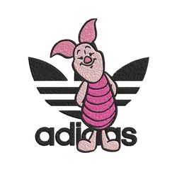 piglet adidas embroidery design, adidas embroidery, brand embroidery, embroidery file,logo shirt,digital download