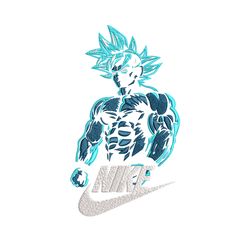 son goku super saiyan blue nike embroidery design, dragon ball embroidery, nike design, anime shirt, instant download.