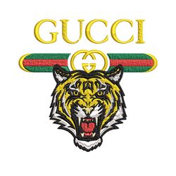 tiger gucci embroidery design, gucci embroidery, brand embroidery, logo shirt, embroidery file, digital download