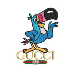 toucan sam gucci embroidery design, toucan sam embroidery, cartoon design, embroidery file, gucci logo, instant download