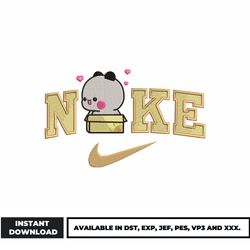 nike milk bear embroidery design, milk bear embroidery, embroidery file, logo nike embroidery, digital download.