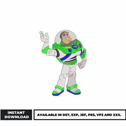 buzz lightyear embroidery design, disney embroidery, cartoon embroidery, logo shirt, embroidery file, instant download.