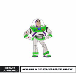 buzz lightyear embroidery design, disney embroidery, cartoon embroidery, logo shirt, embroidery file, instant download