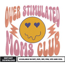 moms club embroidery