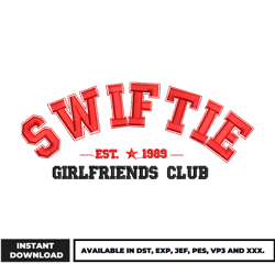 swiftie girl friends club embroidery