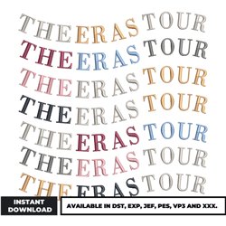 the eras tour embroidery