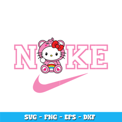 Swoosh Hello Kitty svg, Hello Kitty svg, Logo Brand svg, Nike svg, cartoon svg, Instant download.