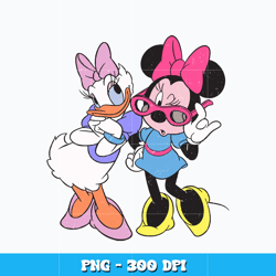 Minnie mouse and Daisy duck png, Disney cartoon Png, cartoon png, Logo design Png, Digital file png, Instant Download.