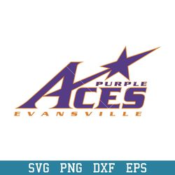 evansville purple aces logo svg, evansville purple aces svg, ncaa svg, png dxf eps digital file