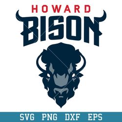 howard bison logo svg, howard bison svg, ncaa svg, png dxf eps digital file