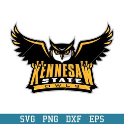kennesaw state owls logo svg, kennesaw state owls svg, ncaa svg, png dxf eps digital file