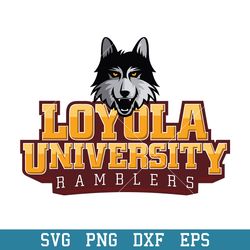 loyola ramblers logo svg, loyola ramblers svg, ncaa svg, png dxf eps digital file