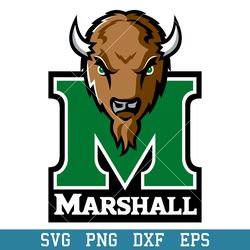 marshall thundering herd logo svg, marshall thundering herd svg, ncaa svg, png dxf eps digital file