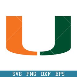 miami hurricanes logo svg, miami hurricanes svg, ncaa svg, png dxf eps digital file