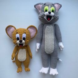 tom and jerry crochet toy pattern