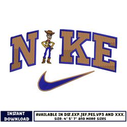 woody logo nike embroidery design