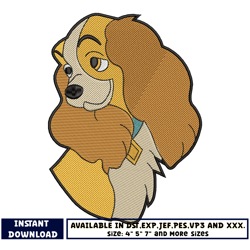 lady and the tramp embroidery design