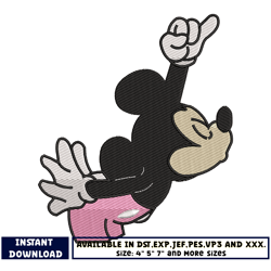 mickey disney kiss embroidery design