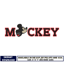 mickey mouse name embroidery