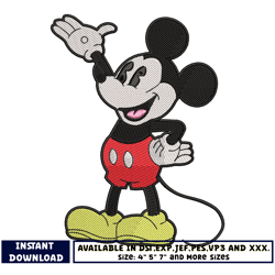 mickey mouse old embroidery