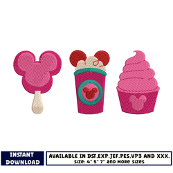 mickey mouse valentine embroidery design