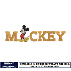 mickey name embroidery