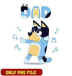 bandit bluey character dad cartoon png