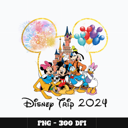 Mickey disney trip 2024 Png, Mickey mouse Png, Disney Png, Digital file png, cartoon Png, Instant download.