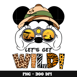 mickey let's get wild png