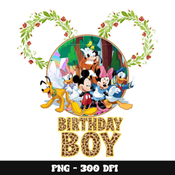 mickey mouse head birthday boy png