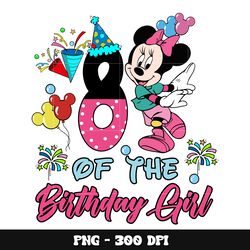 minnie 8th of the birthday girl png