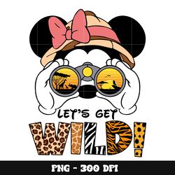 minnie let's get wild png