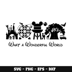 mickey what a wonderful world svg