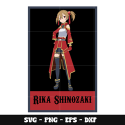 rika shinozaki svg, sword art online svg, anime svg