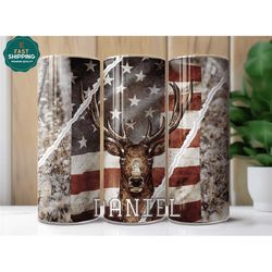 personalized deer tumbler for dad, deer tumbler cup gifts for men, deer lover tumbler gift, deer tumbler cup for men, hu