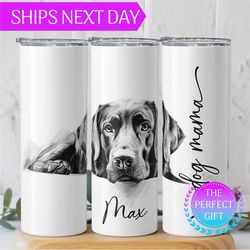 custom dog mom gift, chocolate lab gifts, custom dog tumbler cup, dog dad gifts, dog lover gift, labrador retriever, cus