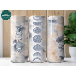 moon tumbler for her personalized, space moon tumbler cup gift, celestial moon tumbler cup, moon planet tumbler gifts fo