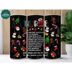 nurse christmas gift, nurse christmas tumbler, christmas nurse mug, christmas gift for nurses, nurse holiday tumbler,chr