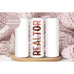 personalized realtor tumbler, custom realtor tumbler cup, realtor gift, real estate agent gift, real estate agent travel