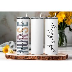 nurse practitioner 20 oz skinny tumbler | np graduation tumbler | nurse practitioner gifts | nurse cup | rn gift | gift